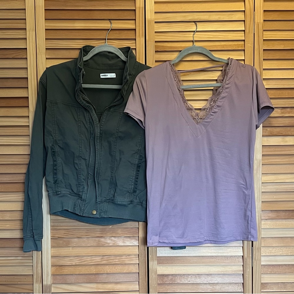 BKE Short Sleeve Tee and Sonoma Jacket